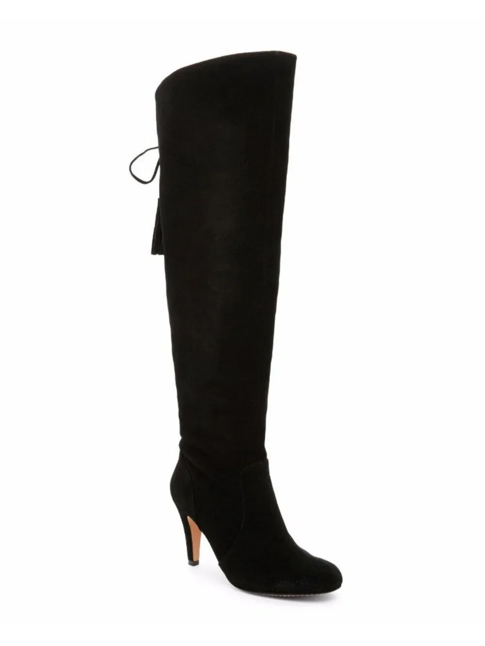 VINCE CAMUTO Boots Cherline Black Suede Leather Over the Knee Boots SZ 6 NEW